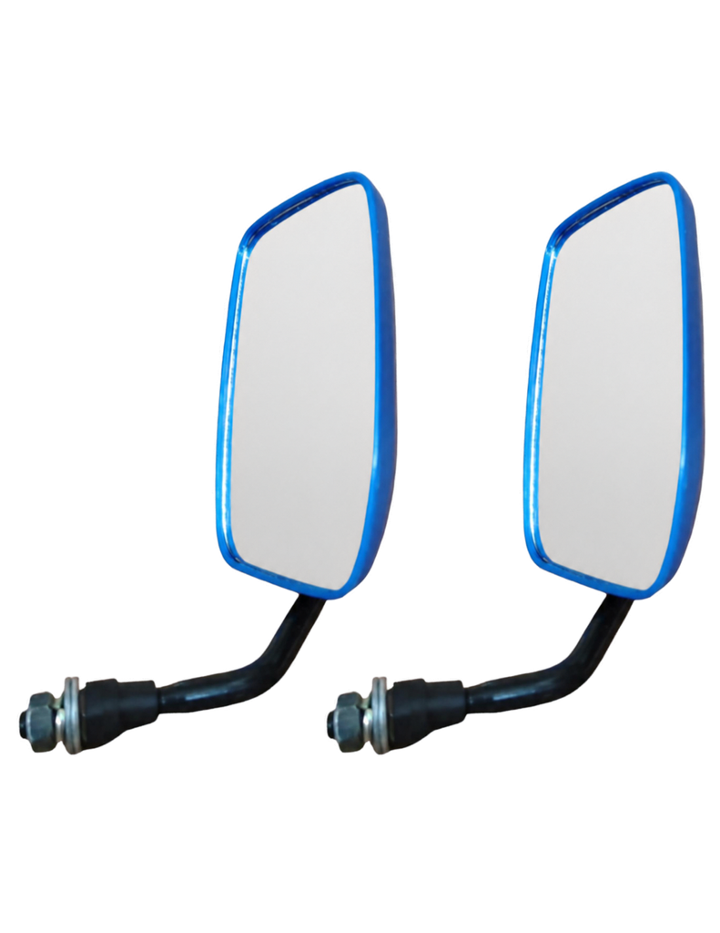 [MPJ-3R-BLUE] KIT DE RETROVISORES CUADRADOS COLOR AZUL TORITO 4S