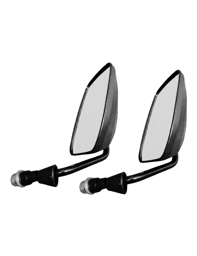 [MPJ-3R-BLACK] KIT DE RETROVISORES CUADRADOS COLOR NEGRO TORITO 4S